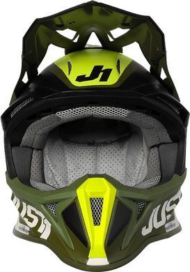 Мотошолом Just1 J18 Pulsar Army Green Black White L
