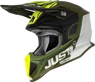 Мотошолом Just1 J18 Pulsar Army Green Black White L