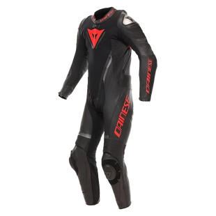 Мотокомбінезон Dainese DEMON SPRINT PERF 1PC LEATHER SUIT BLACK BLACK RED-LAVA 56