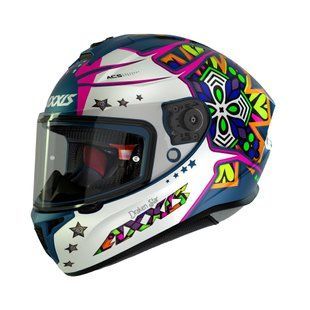 Мотошолом AXXIS DRAKEN S Star C7 Matt Blue XS
