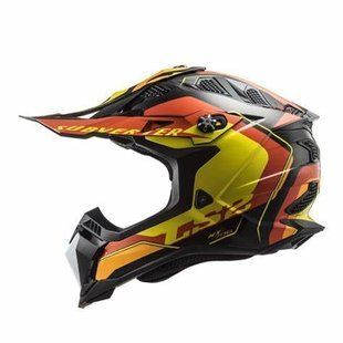 Мотошолом LS2 MX700 Subverter EVO Arched Black Yellow Red L