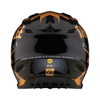 Мотошолом TLD SE4 POLYACRYLITE HELMET RACE SHOP BLACK/GOLD LG