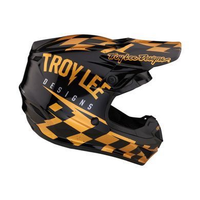Мотошолом TLD SE4 POLYACRYLITE HELMET RACE SHOP BLACK/GOLD LG