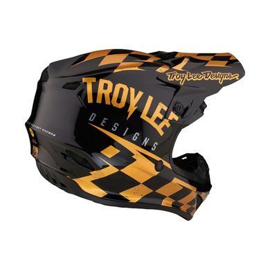 Мотошолом TLD SE4 POLYACRYLITE HELMET RACE SHOP BLACK/GOLD LG