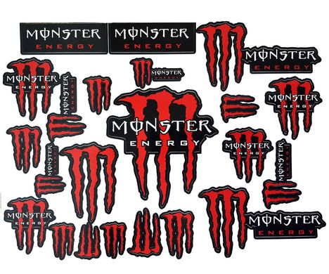 Наклейка лист А3 Monster Red