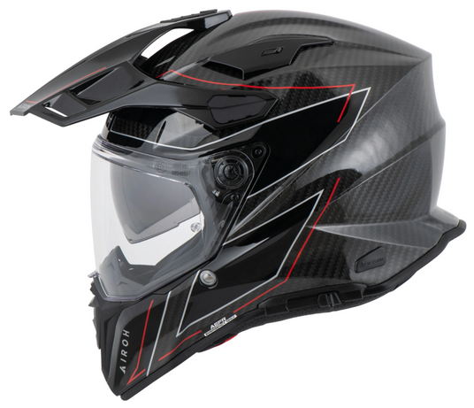 じ*ん様 Airoh Commander Carbon L サイズ インナーバイ Шолом AIROH COMMANDER 2 CARBON stylish gloss L - купить Шолом