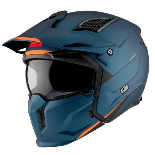 Мотошолом MT STREETFIGHTER SV S Solid A7 Matt Blue ECE2206 XS