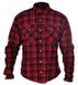 Мотокуртка рубашка Oxford Kickback Shirt Checker Red / Black S