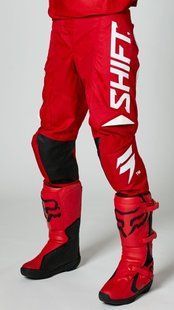 Мотоштаны SHIFT WHITE LABEL TRAC PANT Red 32