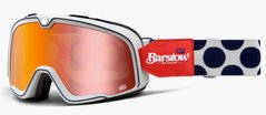 Мото очки 100% BARSTOW Goggle Hayworth - Flush Red Lens, Mirror Lens