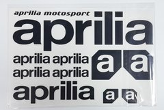 Наклейка лист Aprilia под оригинал черная