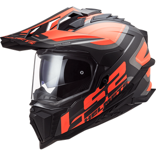 Мотошолом LS2 MX701 Explorer Alter Matt Black Fluo Orange L