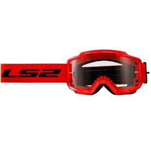 Маска кросова LS2 CHARGER Red Clear Lens