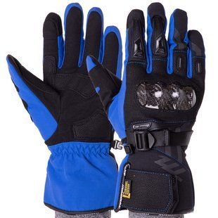 Мотоперчатки теплые Mad Bike MAD66X Blue M