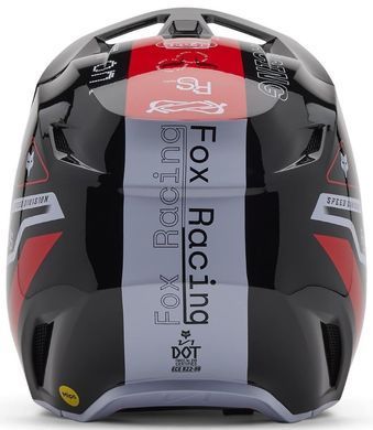 Мотошолом FOX YTH V1 HELMET - RACE SPEC Flo Red YS
