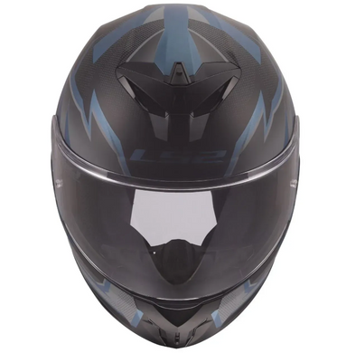 Мотошолом LS2 FF820 Rapid 3 Xtrem Black Blue Petrol S