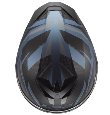 Мотошолом LS2 FF820 Rapid 3 Xtrem Black Blue Petrol S
