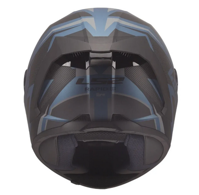 Мотошолом LS2 FF820 Rapid 3 Xtrem Black Blue Petrol S