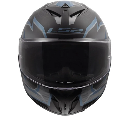 Мотошолом LS2 FF820 Rapid 3 Xtrem Black Blue Petrol S