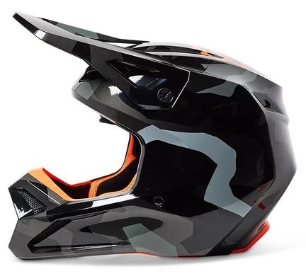 Мотошлем FOX YTH V1 BNKR HELMET Grey YS