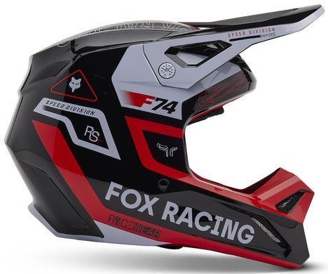 Мотошолом FOX YTH V1 HELMET - RACE SPEC Flo Red YS