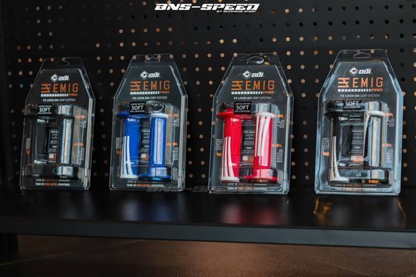 Мото гріпси ODI EMIG PRO MX V2 Lock-On Grip Gray/Orange