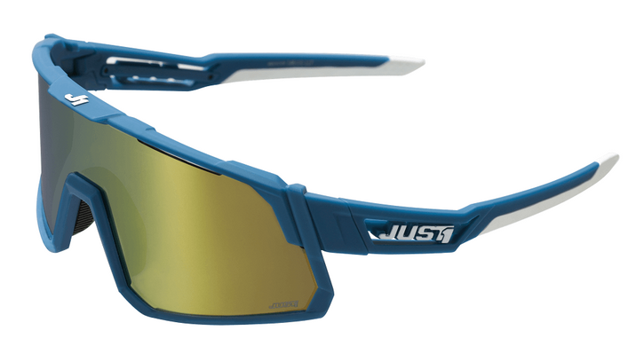 Очки Just1 Sniper Blue/white With Gold Mirror Lens