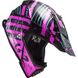 Мотошлем LS2 MX437 Fast EVO Verve Black Fluo Pink S