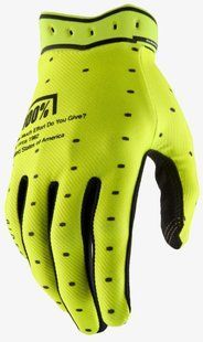 Рукавички 100% RIDEFIT Glove [Fluo Yellow], M (9)
