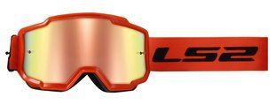 Маска кросова LS2 Charger Goggle Hi-Vis Orange With Iridium Visor