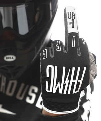 Перчатки FASTHOUSE Speed Style The Bird Glove, Black/White - 2X