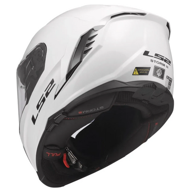 Мотошолом LS2 FF818 Storm 3 Solid Gloss White S