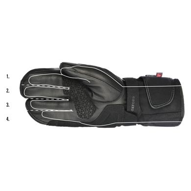 Мотоперчатки Oxford Polar 1.0 MS Glove Black/Fluo XL