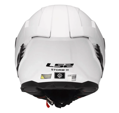 Мотошолом LS2 FF818 Storm 3 Solid Gloss White S