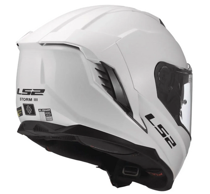 Мотошолом LS2 FF818 Storm 3 Solid Gloss White S