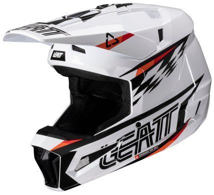 Мотошолом LEATT Moto 3.5 Helmet + Goggle White, L