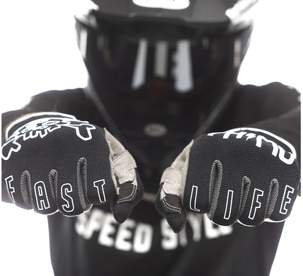 Перчатки FASTHOUSE Speed Style The Bird Glove, Black/White - 2X
