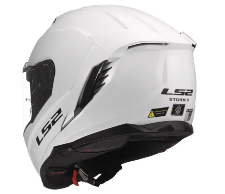 Мотошолом LS2 FF818 Storm 3 Solid Gloss White S