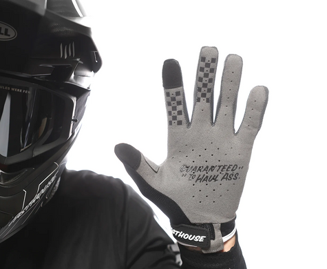 Перчатки FASTHOUSE Speed Style The Bird Glove, Black/White - 2X
