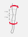 Мотонаколінники Leatt Knee Guard 3DF 5.0 Black L-XL