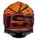 Мотошлем Just1 J39 Poseidon Fluo Orange Red Black