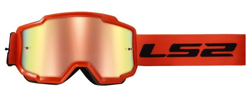 Маска кроссовая LS2 Charger Goggle Hi-Vis Orange With Iridium Visor
