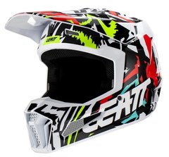 Мотошолом LEATT Moto 3.5 Jr Helmet Zebra YL
