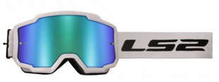 Маска кросова LS2 CHARGER White Mirror Lens