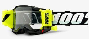 Маска кросова 100% ACCURI 2 FORECAST Goggle Black - Clear Lens, Roll-Off