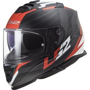 Мотошолом LS2 FF800 Storm 2 Nerve Matt Black Red XXXL
