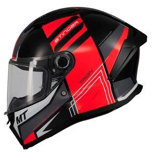 Мотошлем MT STINGER 2 Tron B15 Gloss Red M