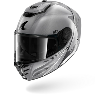 Мотошолом SHARK SPARTAN RS SP SPEED-TECH silver/white/black L