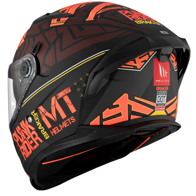 Мотошлем MT BRAKER SV PUNK RIDER B5 Matt Red XS
