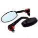 Зеркала в торец руля LU0220 Black Red